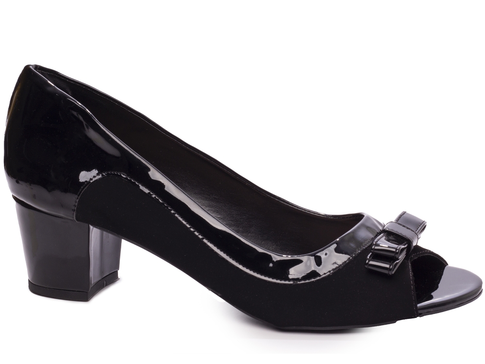 Sapato Peep Toe Salto Grosso Baixo LGBT Arrasadora
