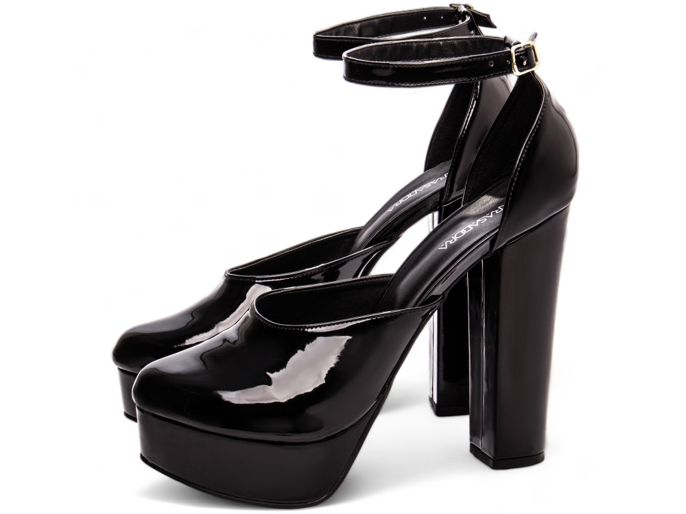 Scarpin Plataforma Salto Alto Grosso Arrasadora