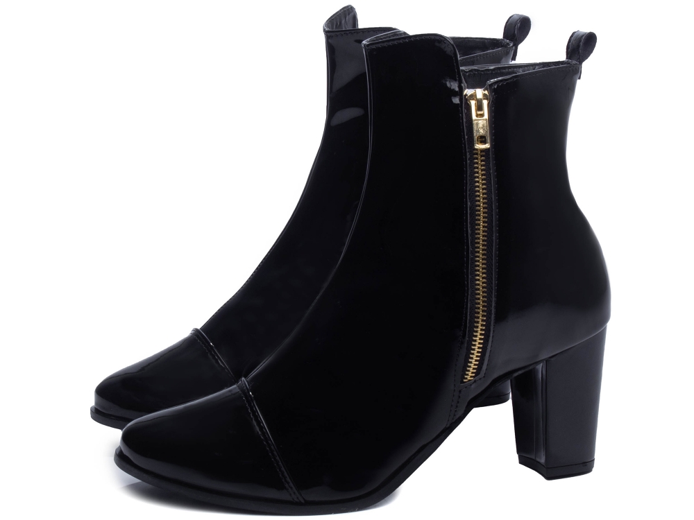 Bota Arrasadora Verniz Preto