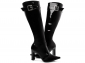 Bota Biker Bico Fino Cano Longo Alto Fivela Arrasadora