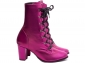 Bota Arrasadora Metalizado Pink com Cadarço