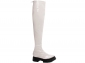 Bota Coturno Tratorado Super Over Verniz Off White Numerao Especial