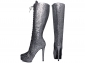 Bota Arrasadora Lady Cano Alto Amarração Glitter