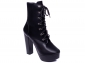 Bota Arrasadora Coturno Plataforma Napa Preto