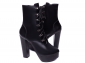 Bota Arrasadora Coturno Plataforma Napa Preto