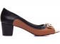 Sapato Peep Toe Salto Grosso Baixo Numeração Especial Tamanho Grande Arrasadora