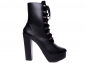 Bota Arrasadora Coturno Plataforma Napa Preto