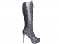Bota Arrasadora Lady Cano Alto Amarração Glitter