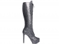 Bota Arrasadora Lady Cano Alto Amarrao Glitter