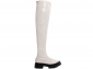 Bota Coturno Tratorado Super Over Verniz Off White Numerao Especial