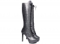Bota Arrasadora Lady Cano Alto Amarração Glitter