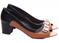 Sapato Peep Toe Salto Grosso Baixo Numeração Especial Tamanho Grande Arrasadora