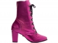 Bota Arrasadora Metalizado Pink com Cadarço