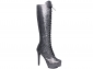 Bota Arrasadora Lady Cano Alto Amarração Glitter