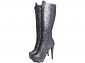 Bota Arrasadora Lady Cano Alto Amarração Glitter