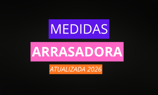 PARE DE ERRAR: MEDIDAS REAIS PARA A SUA ARRASADORA!