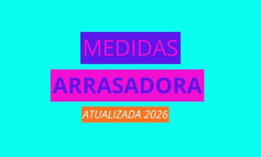PARE DE ERRAR: MEDIDAS REAIS PARA A SUA ARRASADORA!